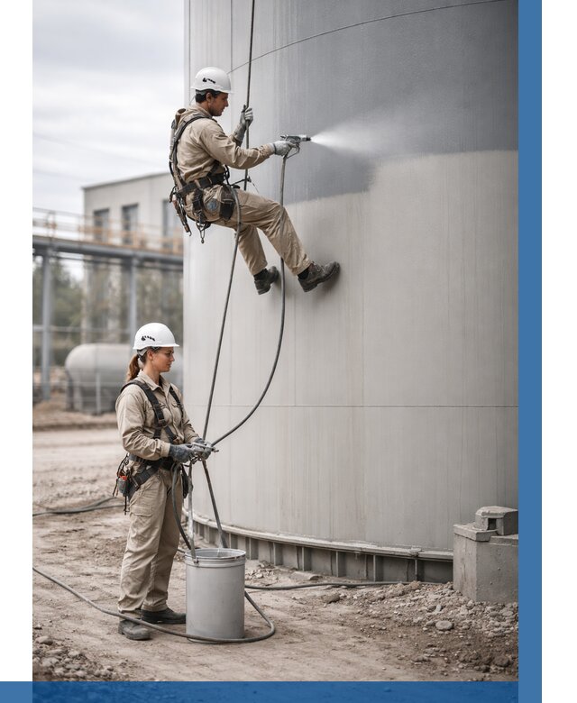 Покраска резервуаров в Лениногорске от 1238 р. | ВЫСОТНИК-Лнр — заказать