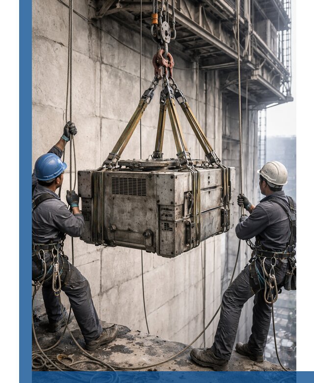 Такелажные работы на высоте, подъем и монтаж грузов в Лениногорске