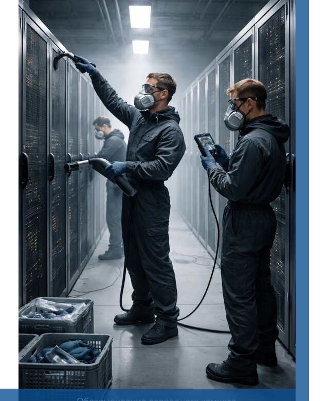 Обеспыливание серверной комнаты в Лениногорске от 4644 р. | ВЫСОТНИК-Лнр