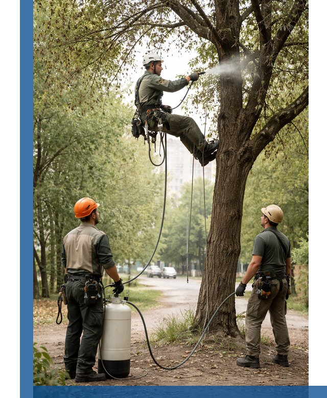 Обработка деревьев от вредителей в Лениногорске профессиональная защита