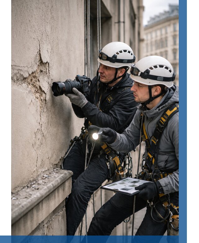 Фотофиксация дефектов фасада в Лениногорске от 4644 р. | ВЫСОТНИК-Лнр