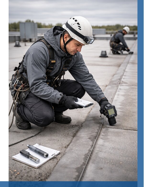 Обследование кровли на протечки в Лениногорске от 4644 р. | ВЫСОТНИК-Лнр