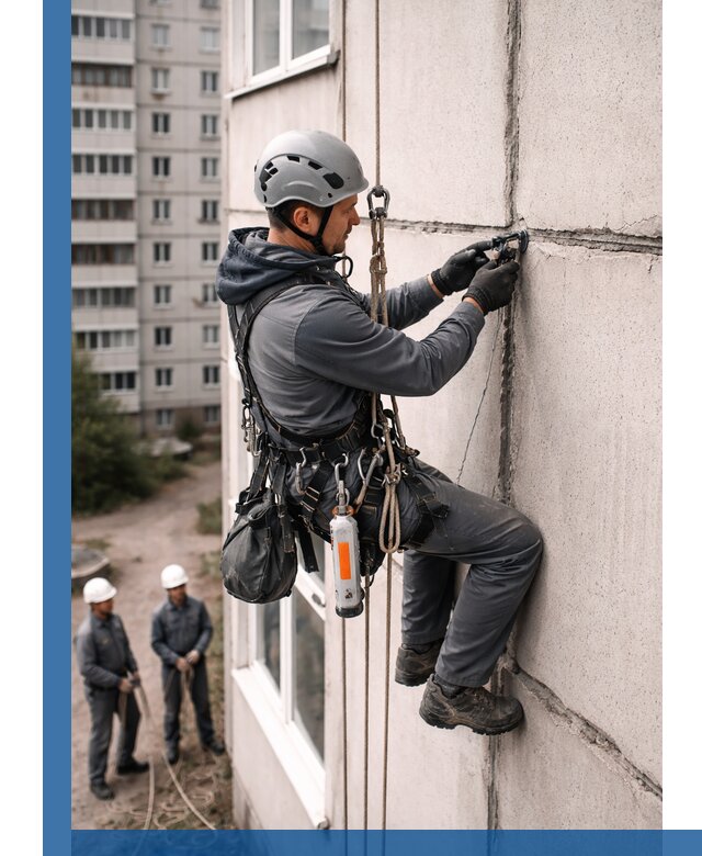Обследование межпанельных швов и герметизация в Лениногорске