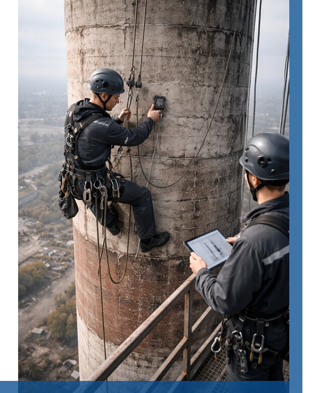 Обследование дымовой трубы в Лениногорске от 8256 р. | ВЫСОТНИК-Лнр
